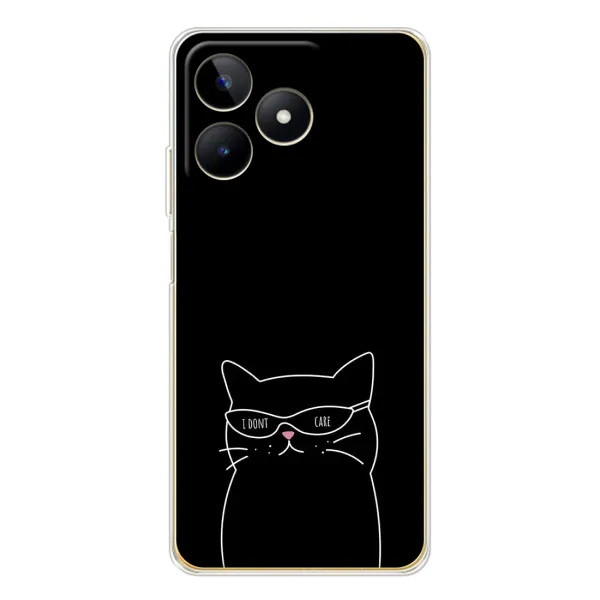 Чохол з принтом «Байдужий кіт» для Realme Note 60 Чохол з принтом «Байдужий кіт» для Realme Note 60