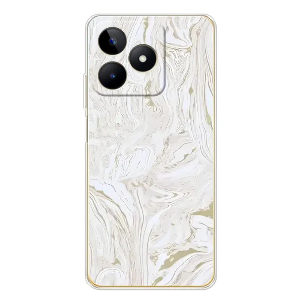 Чохол з принтом «Білий мрамор» для Realme Note 60