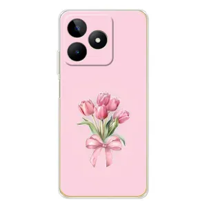 Чохол з розовим принтом для Realme Note 60 (Букет квітів)
