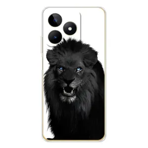 Чохли з картинкою животних Realme Note 60 (Чорний ЛЕВ)