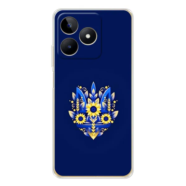 Чохол з принтом «Квітковий Герб» для Realme Note 60