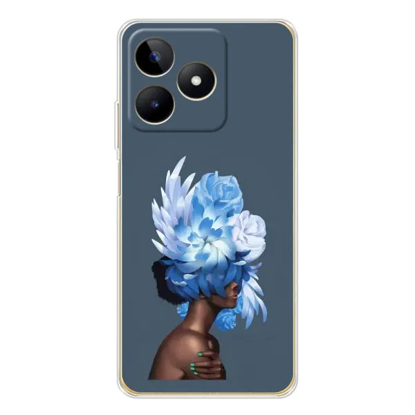 Чохол з принтом «Квіти на голові» для Realme Note 60