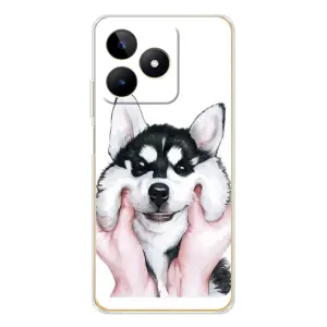 Чохли з собаками для Realme Note 60 (VPrint) (Радісний Хаскі)