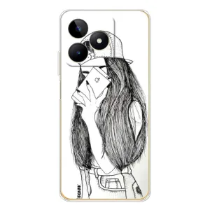 Чохол з друком для Realme Note 60 - (Мода) (AlphaPrint) (Фото дівчини)