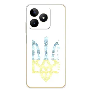 Чохли для Realme Note 60 Укр. Символіка (AlphaPrint) (Герб з букв)
