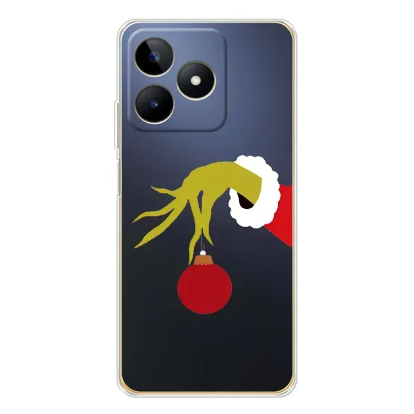 Чехол с принтом «Гринч с игрушкой» для Realme Note 60