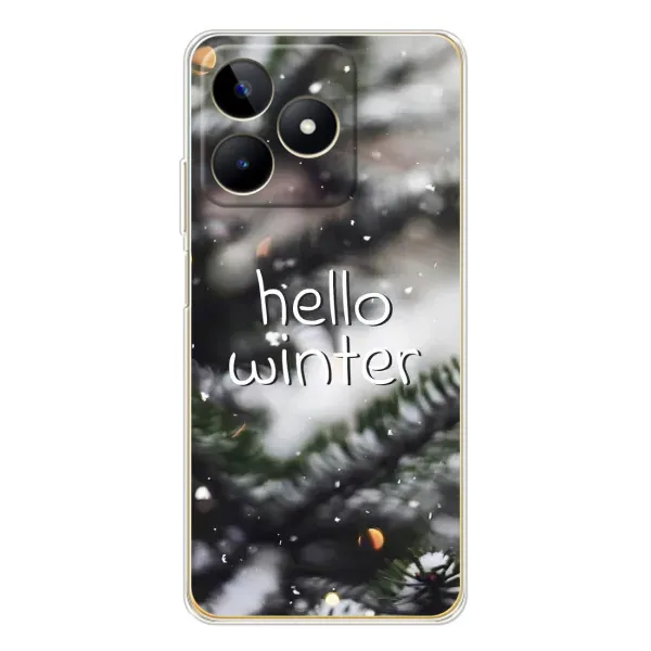 Чехол с принтом «Hello winter» для Realme Note 60