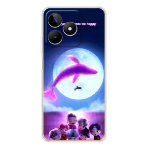 Чехлы BTS для Realme Note 60 (AlphaPrint) (КИТ BTS)