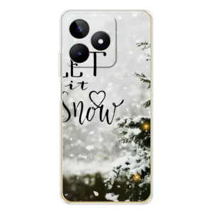 Новорічні, Святкові Чохли для Realme Note 60 - 2024 год (Let it snow)