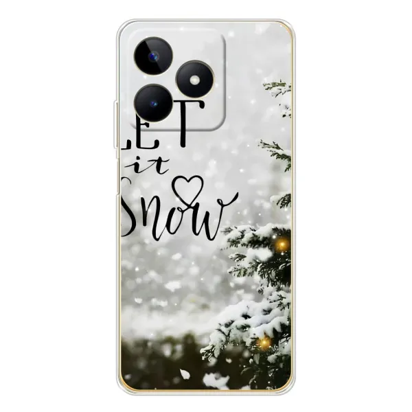Чехол с принтом «Let it snow» для Realme Note 60