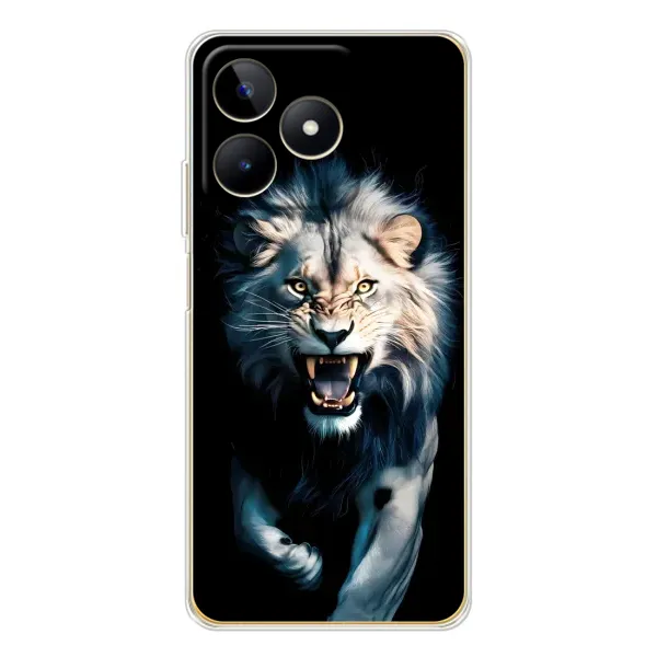 Чохол з принтом «Лев у темряві» для Realme Note 60