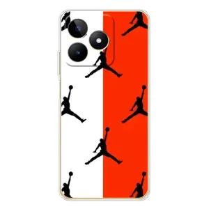 Чехлы для Realme Note 60 - с картинкой JORDAN (AlphaPrint) (Лого Джордан)