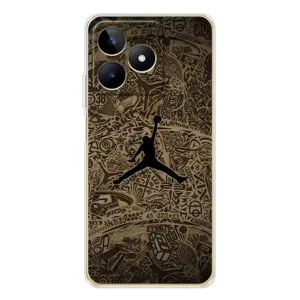 Чехлы для Realme Note 60 - с картинкой JORDAN (AlphaPrint) (Logo Jordan)