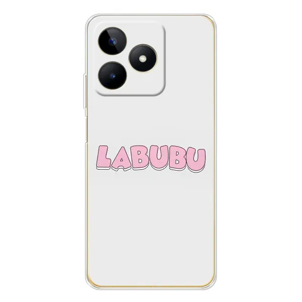 Чохол з принтом «Лого Лабубу» для Realme Note 60 Чохол з принтом «Лого Лабубу» для Realme Note 60