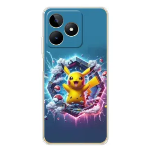 Чохол з Пікачу на Realme Note 60 (Лого Пікачу)