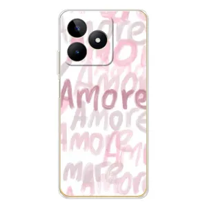 Чохол з розовим принтом для Realme Note 60 (Аморе любов)