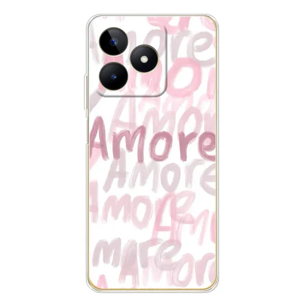 Чохол з принтом «Аморе любов» для Realme Note 60