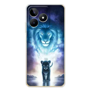 Чехол со Львом для Realme Note 60 (VPrint) (Маленький лев)