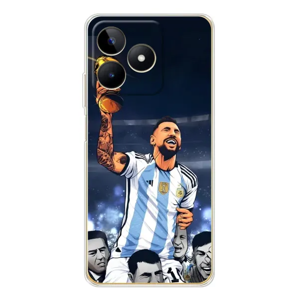 Чохол з принтом «Мессі з кубком» для Realme Note 60 Чохол з принтом «Мессі з кубком» для Realme Note 60