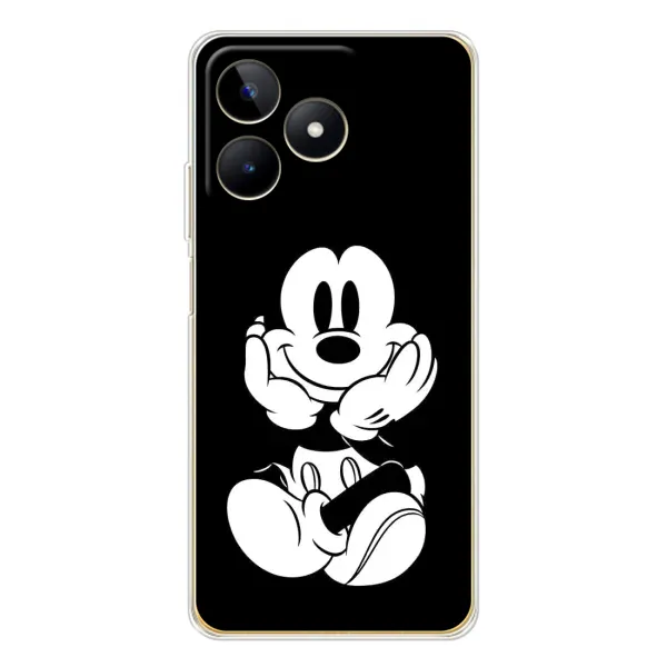 Чохол з принтом «Маус на чорному» для Realme Note 60