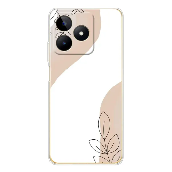 Чохол з принтом «Нюдова гілочка абстракція» для Realme Note 60 Чохол з принтом «Нюдова гілочка абстракція» для Realme Note 60