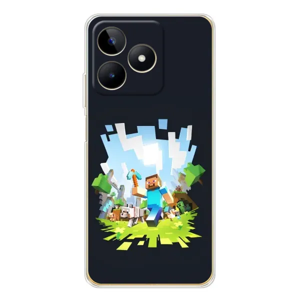 Чехол с принтом «персонажи Minecraft» для Realme Note 60 Чехол с принтом «персонажи Minecraft» для Realme Note 60