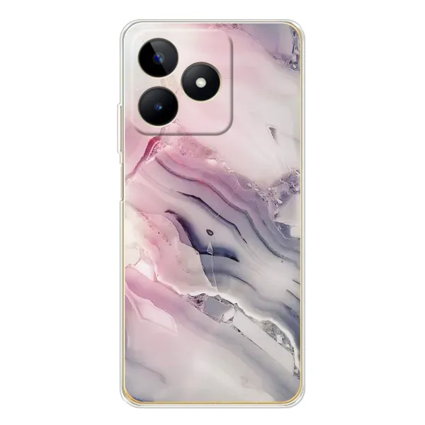 Чохол з принтом «Пурпурний Мрамор» для Realme Note 60