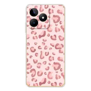 Чохол з розовим принтом для Realme Note 60 (Рожевий леопард)