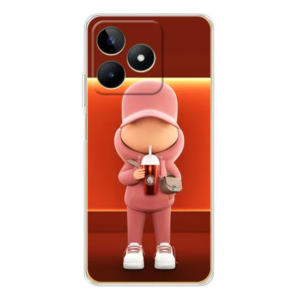 Чохол з принтом «З Кавою» для Realme Note 60
