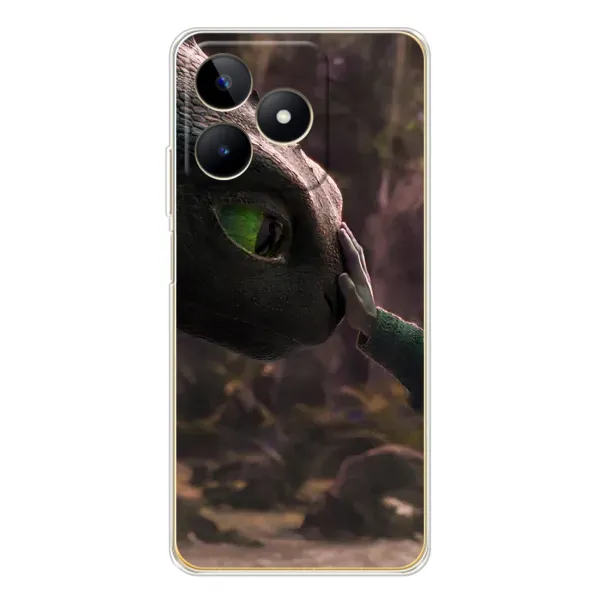 Чохол з принтом «Сцена з драконом» для Realme Note 60