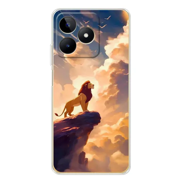 Чохол з принтом «Сімба на скелі» для Realme Note 60 Чохол з принтом «Сімба на скелі» для Realme Note 60