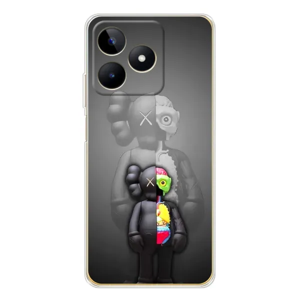 Чохол з принтом «Тіло Bearbrick» для Realme Note 60