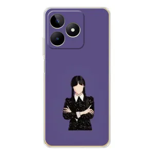 Чохли Венсдей на Realme Note 60 Уенсдей (AlphaPrint) (Венздей у чорному)