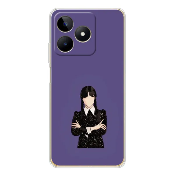 Чохол з принтом «Венздей у чорному» для Realme Note 60