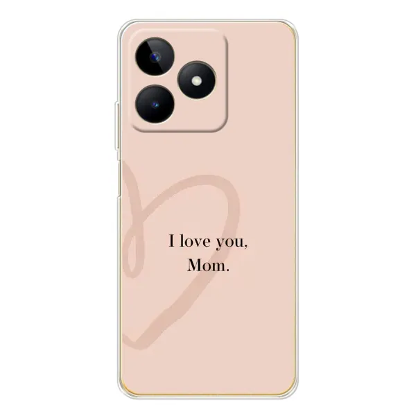 Чехол с принтом «Сердце маме» для Realme Note 60