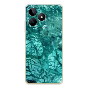 Мраморний чехол на Realme Note 60 (VPrint) (Зелений мрамор)