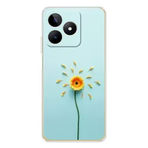 Чохли з квітами для Realme Note 60 (VPrint) (Жовта квітка)