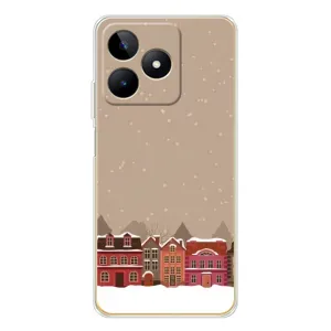 Новорічні, Святкові Чохли для Realme Note 60 - 2024 год (Зимове місто)