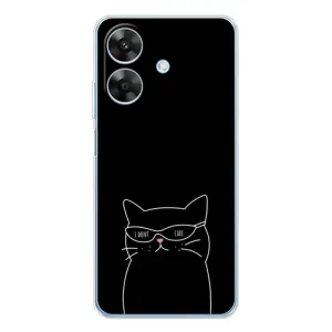 Чохол з малюнком кіт на Realme Note 60x (Байдужий кіт)