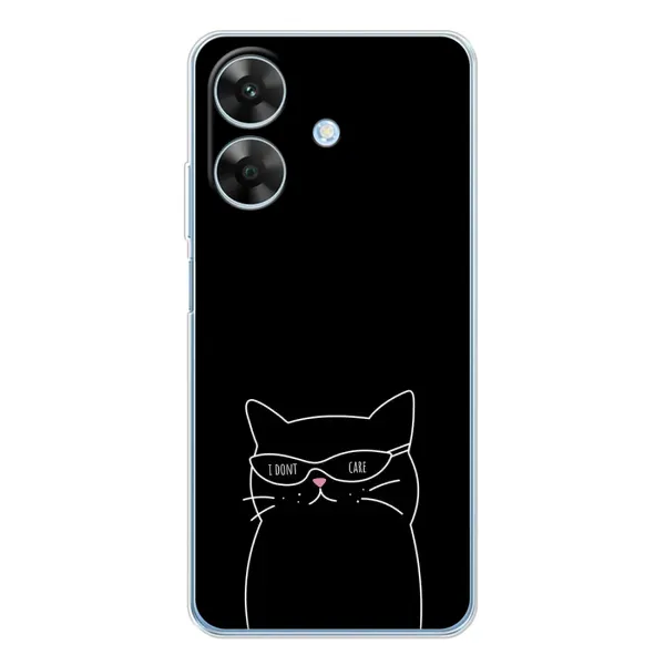 Чохол з принтом «Байдужий кіт» для Realme Note 60x