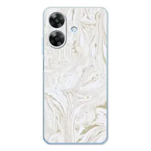 Мраморний чехол на Realme Note 60x (VPrint) (Білий мрамор)