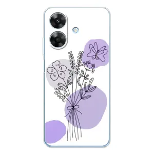 Чохол з принтом «Букет фіолетова абстракція» для Realme Note 60x