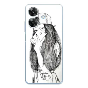 Чохол з друком для Realme Note 60x - (Мода) (AlphaPrint) (Фото дівчини)
