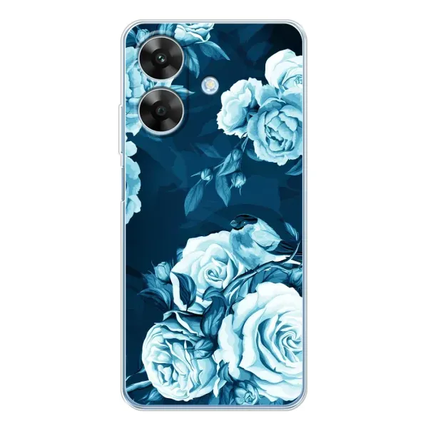 Чехол с принтом «Голубые Бутоны» для Realme Note 60x