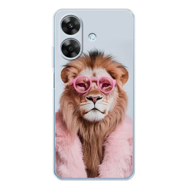 Чохол з принтом «Лев в окулярах» для Realme Note 60x