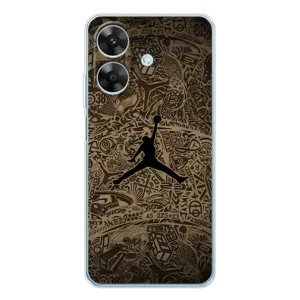 Чохли для Realme Note 60x - з картинкою JORDAN (AlphaPrint) (Logo Jordan)