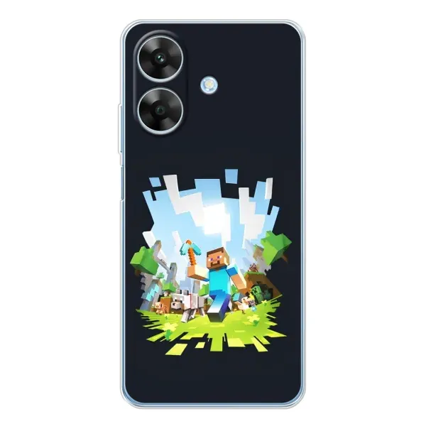 Чохол з принтом «персонажі Minecraft» для Realme Note 60x Чохол з принтом «персонажі Minecraft» для Realme Note 60x