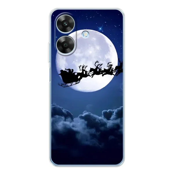 Чохол з принтом «Санта - місяць» для Realme Note 60x Чохол з принтом «Санта - місяць» для Realme Note 60x