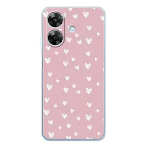 Чохол з розовим принтом для Realme Note 60x (Сердечки на рожевому)