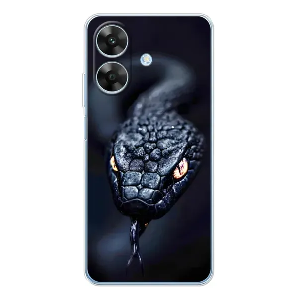 Чохол з принтом «Чорна змія» для Realme Note 60x